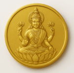 Goddess Lakshmi Gold Coin