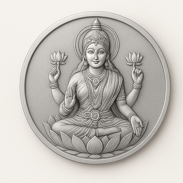 Goddess Lakshmi Silver Coin